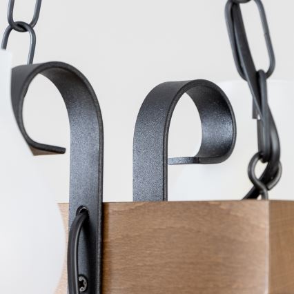 Brilagi - Chandelier on a chain QUEEN 2xE14/40W/230V beech/walnut