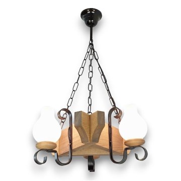 Brilagi - Chandelier on a chain QUEEN 3xE14/40W/230V beech