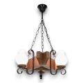 Brilagi - Chandelier on a chain QUEEN 3xE14/40W/230V beech/walnut