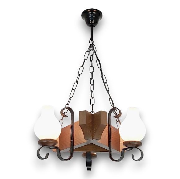 Brilagi - Chandelier on a chain QUEEN 3xE14/40W/230V beech/walnut