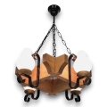 Brilagi - Chandelier on a chain QUEEN 4xE14/40W/230V beech