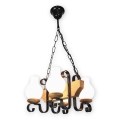 Brilagi - Chandelier on a chain QUEEN 4xE14/40W/230V beech