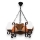 Brilagi - Chandelier on a chain QUEEN 4xE14/40W/230V beech/walnut