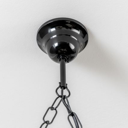 Brilagi - Chandelier on a chain QUEEN 4xE14/40W/230V beech/walnut