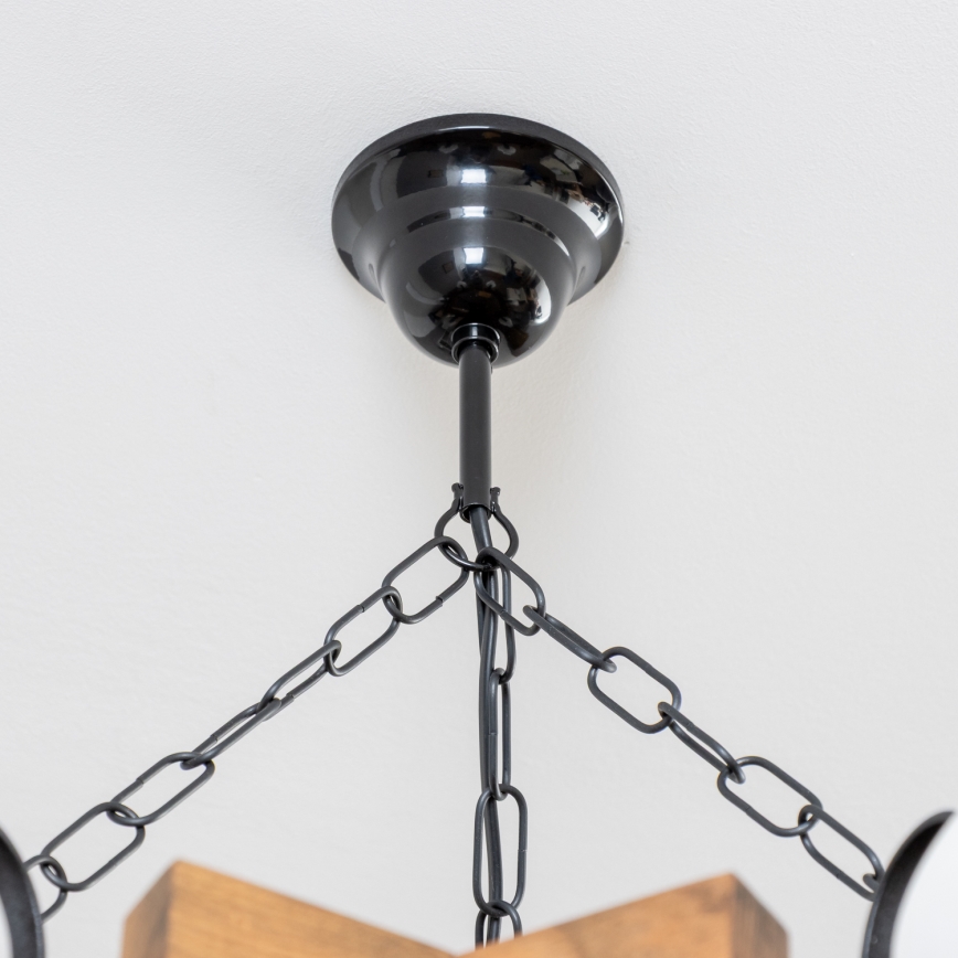 Brilagi - Chandelier on a chain QUEEN 6xE14/40W/230V beech