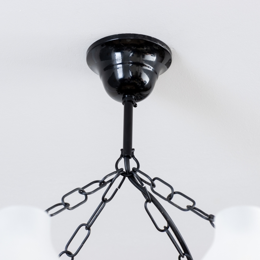 Brilagi - Chandelier on a chain QUEEN 8xE14/40W/230V beech/walnut