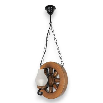 Brilagi - Chandelier on a chain ROATA 2xE14/40W/230V beech/walnut