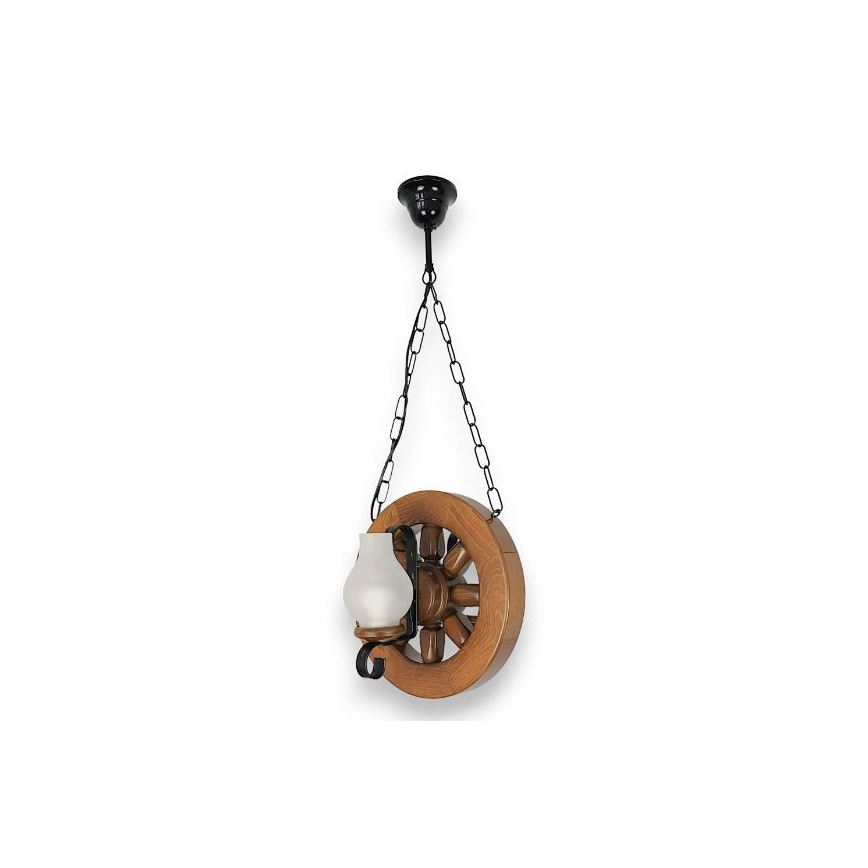 Brilagi - Chandelier on a chain ROATA 2xE14/40W/230V beech/walnut