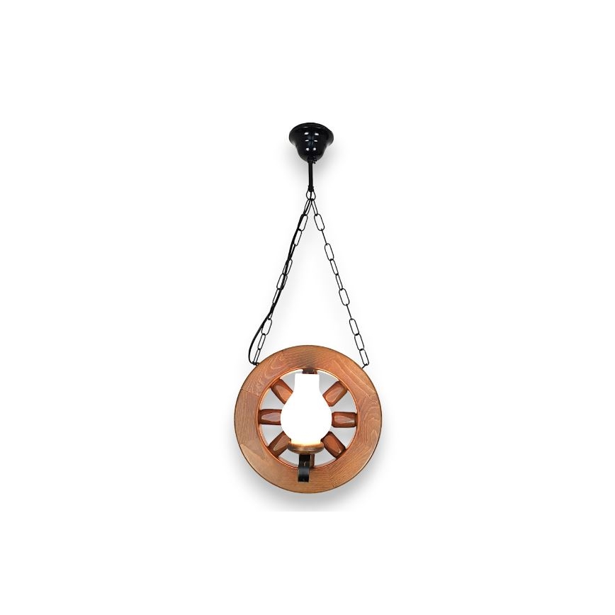 Brilagi - Chandelier on a chain ROATA 2xE14/40W/230V beech/walnut