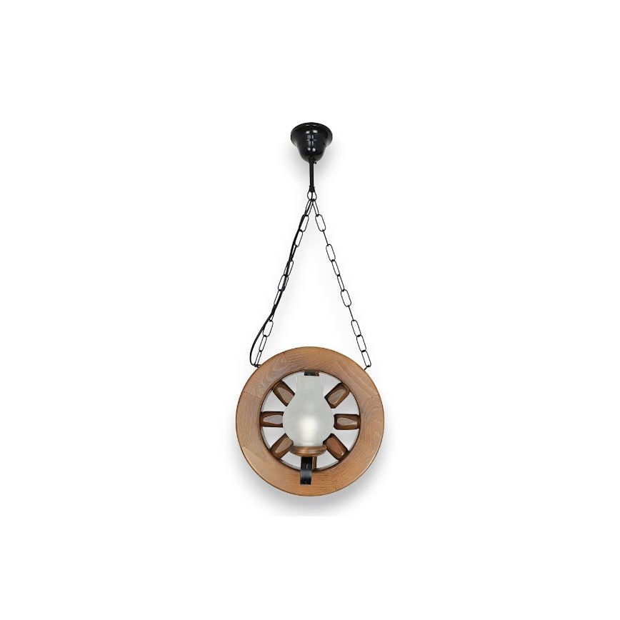 Brilagi - Chandelier on a chain ROATA 2xE14/40W/230V beech/walnut