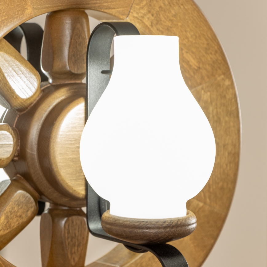 Brilagi - Chandelier on a chain ROATA 2xE14/40W/230V beech/walnut