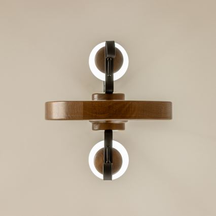 Brilagi - Chandelier on a chain ROATA 2xE14/40W/230V beech/walnut
