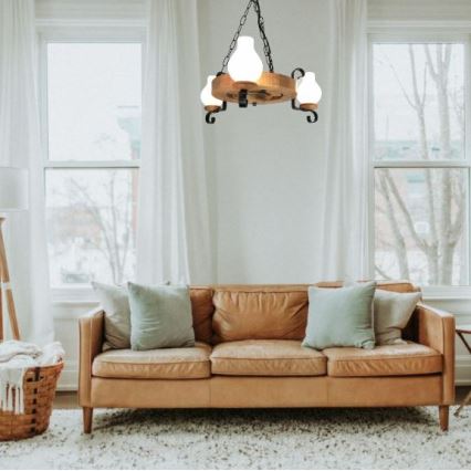 Brilagi - Chandelier on a chain ROATA 3xE14/40W/230V beech