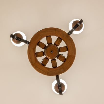 Brilagi - Chandelier on a chain ROATA 3xE14/40W/230V beech