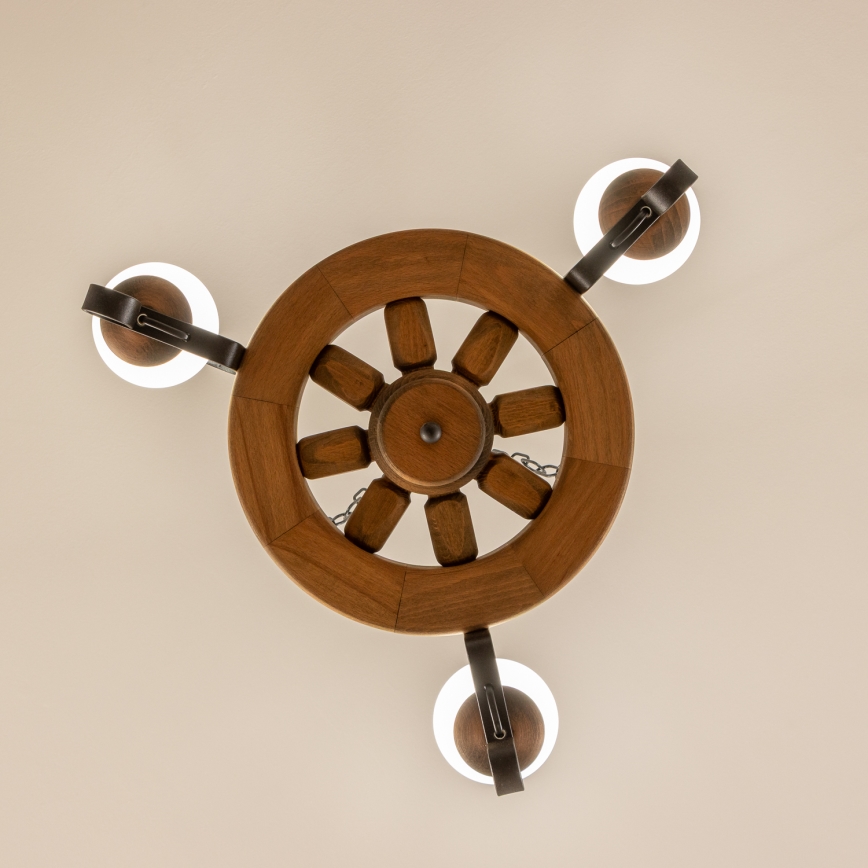 Brilagi - Chandelier on a chain ROATA 3xE14/40W/230V beech