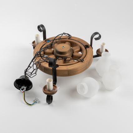 Brilagi - Chandelier on a chain ROATA 3xE14/40W/230V beech