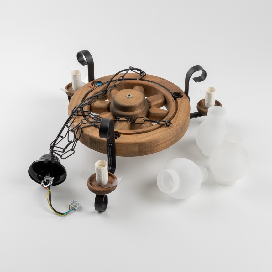 Brilagi - Chandelier on a chain ROATA 3xE14/40W/230V beech