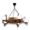 Brilagi - Chandelier on a chain ROATA 5xE14/40W/230V beech