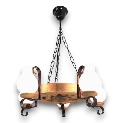 Brilagi - Chandelier on a chain ROATA 5xE14/40W/230V beech