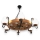 Brilagi - Chandelier on a chain ROATA 6xE14/40W/230V beech