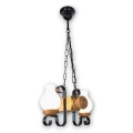 Brilagi - Chandelier on a chain RUSTIC 2xE14/40W/230V beech