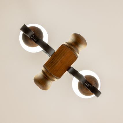 Brilagi - Chandelier on a chain RUSTIC 2xE14/40W/230V beech
