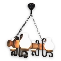 Brilagi - Chandelier on a chain RUSTIC 4xE14/40W/230V beech