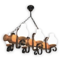 Brilagi - Chandelier on a chain RUSTIC 6xE14/40W/230V beech