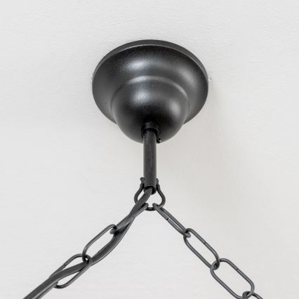 Brilagi - Chandelier on a chain RUSTIC 6xE14/40W/230V beech/walnut