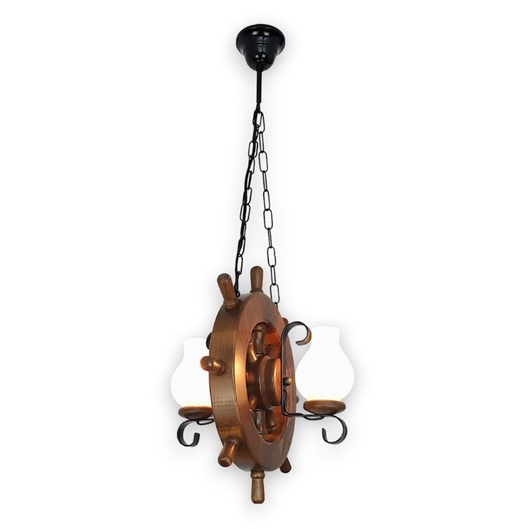 Brilagi - Chandelier on a chain TIMONA 2xE14/40W/230V beech/walnut