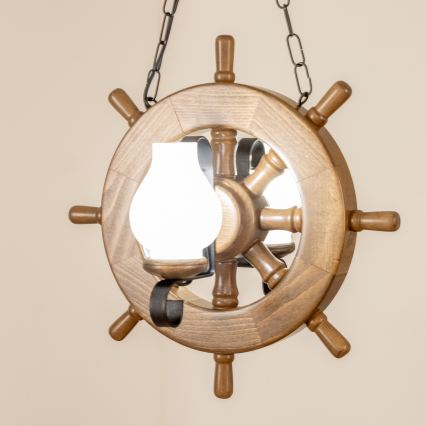 Brilagi - Chandelier on a chain TIMONA 2xE14/40W/230V beech/walnut