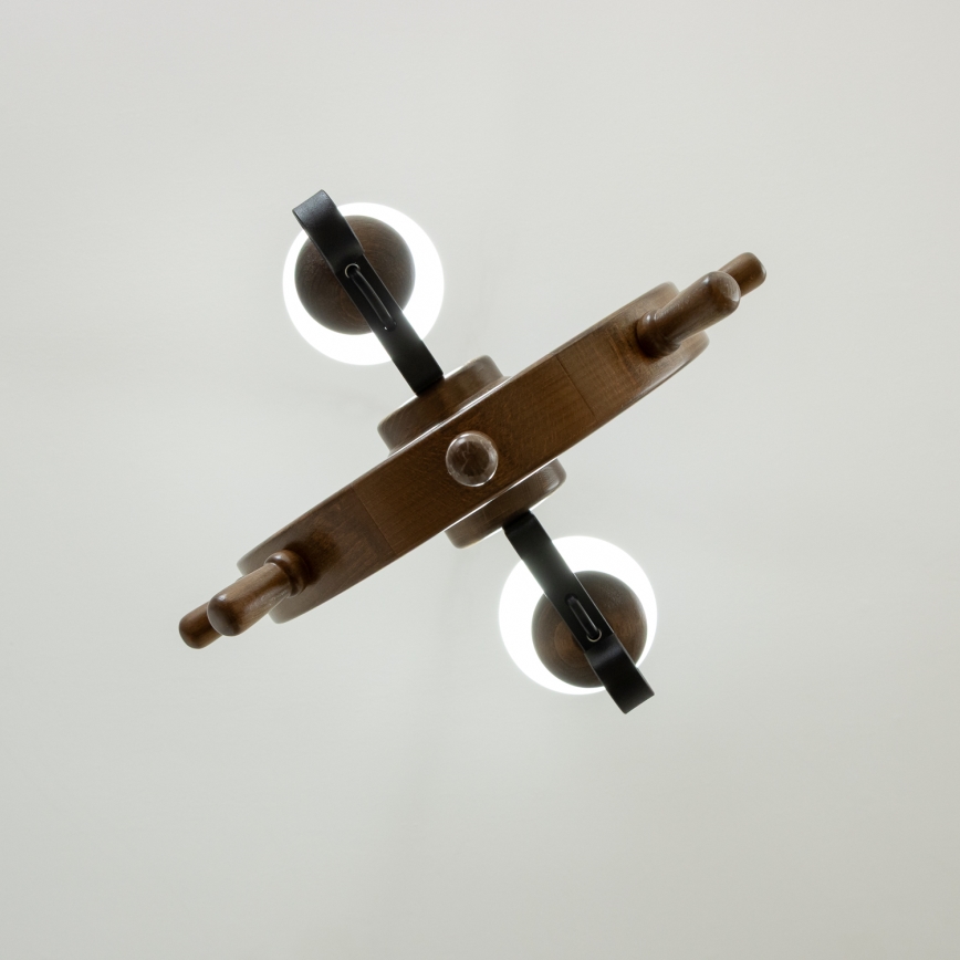 Brilagi - Chandelier on a chain TIMONA 2xE14/40W/230V beech/walnut