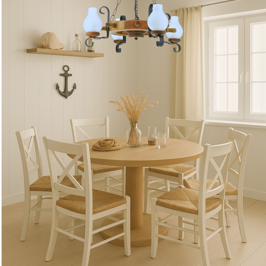 Brilagi - Chandelier on a chain TIMONA 4xE14/40W/230V beech