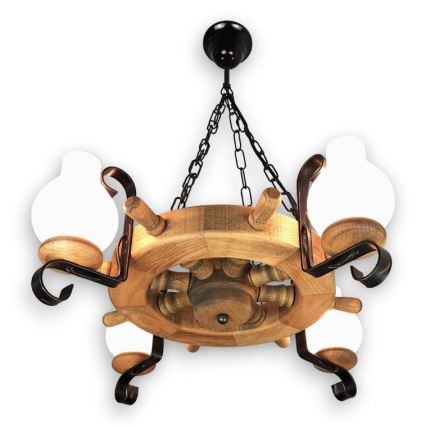 Brilagi - Chandelier on a chain TIMONA 4xE14/40W/230V beech
