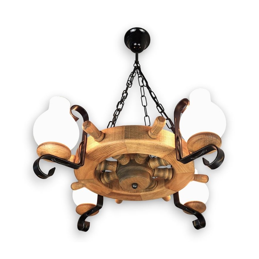 Brilagi - Chandelier on a chain TIMONA 4xE14/40W/230V beech
