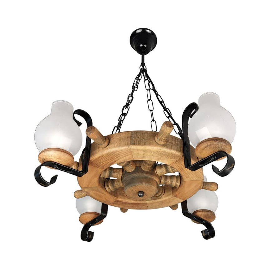 Brilagi - Chandelier on a chain TIMONA 4xE14/40W/230V beech