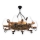 Brilagi - Chandelier on a chain TIMONA 8xE14/40W/230V beech
