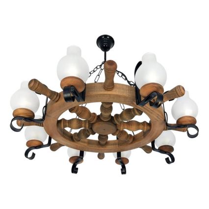 Brilagi - Chandelier on a chain TIMONA 8xE14/40W/230V beech