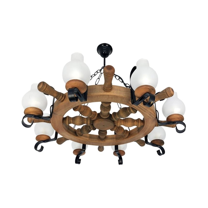 Brilagi - Chandelier on a chain TIMONA 8xE14/40W/230V beech