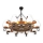Brilagi - Chandelier on a chain TIMONA 8xE14/40W/230V beech/walnut