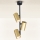 Brilagi - Chandelier on a pole SELE VERTICAL 3xGU10/30W/230V black/gold
