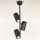 Brilagi - Chandelier on a pole SELE VERTICAL 3xGU10/30W/230V black