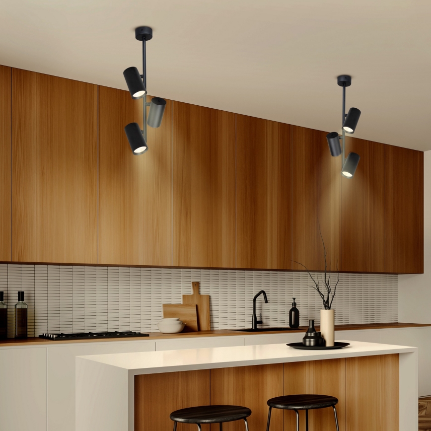 Brilagi - Chandelier on a pole SELE VERTICAL 3xGU10/30W/230V black
