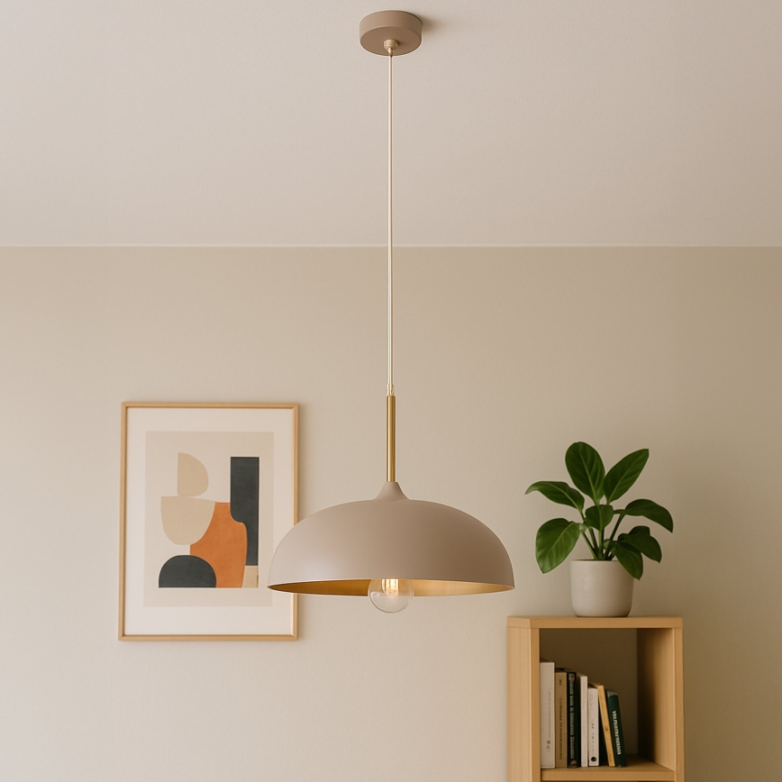 Brilagi - Chandelier on a string ABRAHAM 1xE27/60W/230V d. 35 cm beige