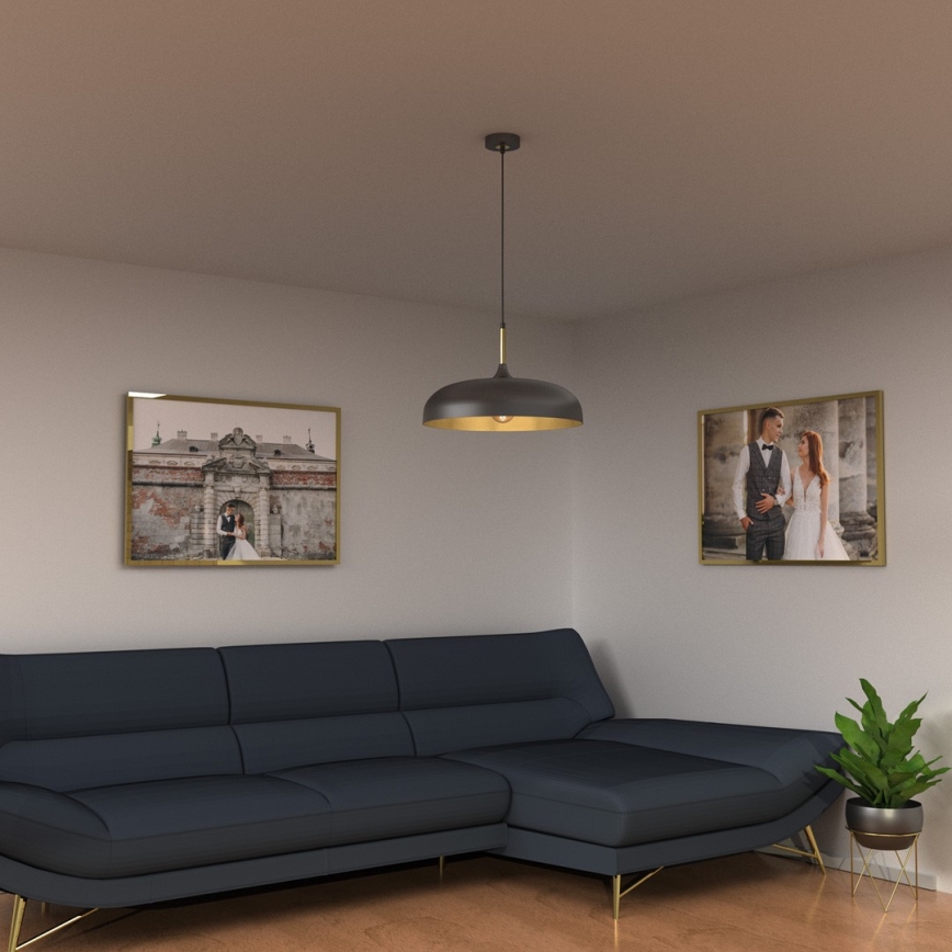 Brilagi - Chandelier on a string ABRAHAM 1xE27/60W/230V d. 45 cm black