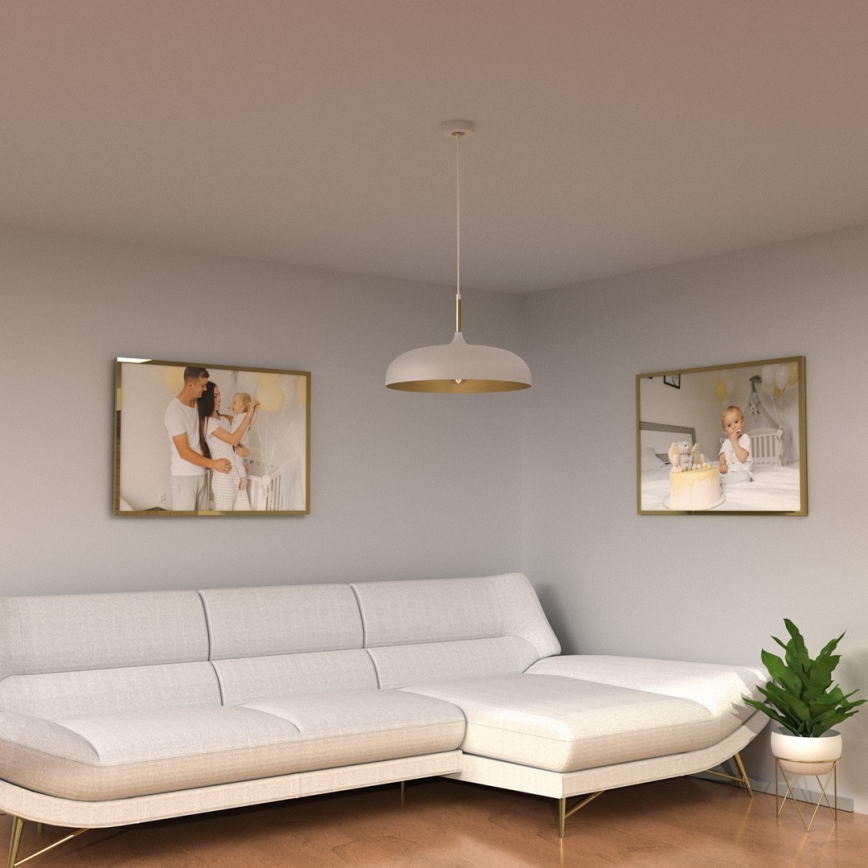 Brilagi - Chandelier on a string ABRAHAM 1xE27/60W/230V d. 45 cm white