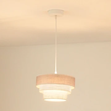 Brilagi - Chandelier on a string ALASKA LUNETA 1xE27/15W/230V d. 25 cm grey/creamy