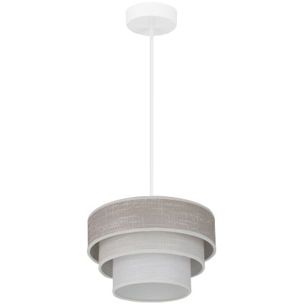 Brilagi - Chandelier on a string ALASKA LUNETA 1xE27/15W/230V d. 25 cm grey/creamy