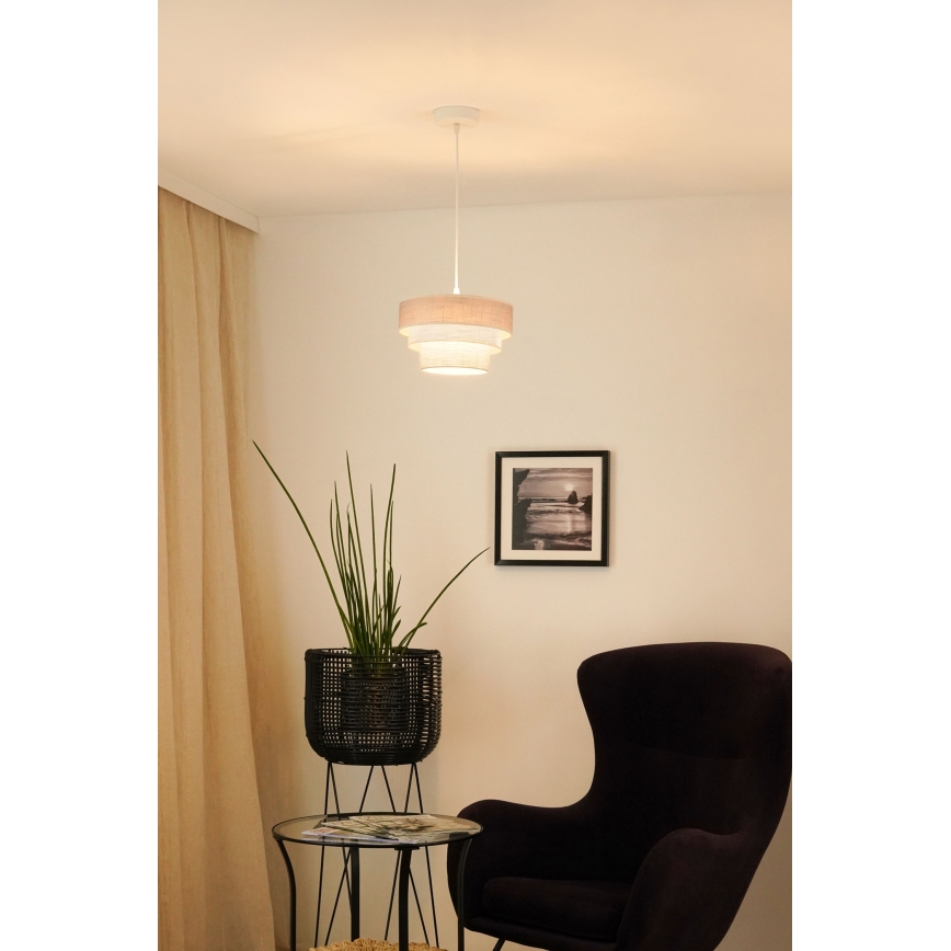 Brilagi - Chandelier on a string ALASKA LUNETA 1xE27/15W/230V d. 25 cm grey/creamy