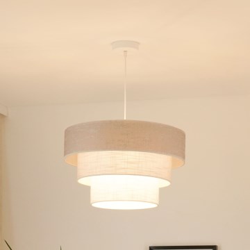 Brilagi - Chandelier on a string ALASKA LUNETA 1xE27/15W/230V d. 45 cm grey/creamy